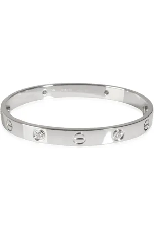Cartier 18kt Love Weißgoldarmband mit Diamanten