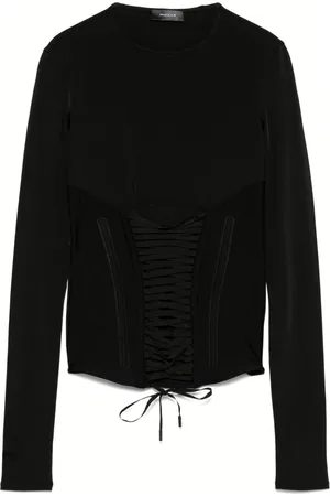 MUGLER Top mit Schnürung