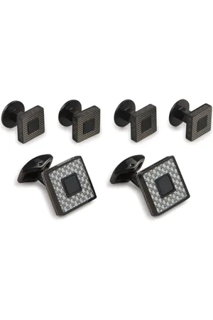 Tateossian Carbon Ceramic Manschettenknöpfe