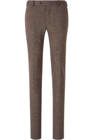 PT Torino Cropped-Hose mit Hahnentrittmuster