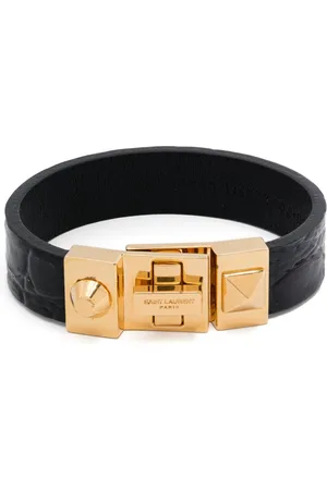 Saint Laurent Lederarmband mit Drehverschluss