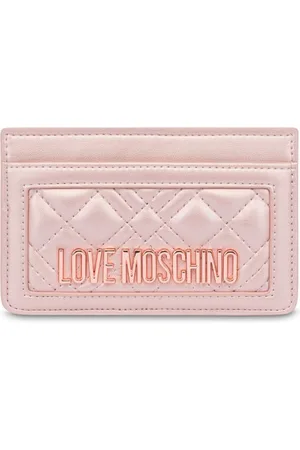 Moschino Kartenetui mit Logo-Schild