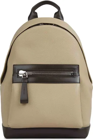Tom Ford Zweifarbiger Rucksack aus strukturiertem Leder