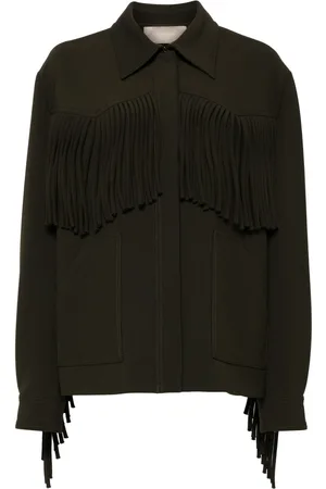 Elie saab Cady-Jacke mit Fransen