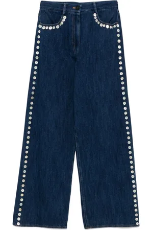 FORTE FORTE Straight-Leg-Jeans mit Knopfdetail