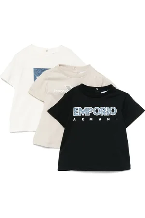 Emporio Armani T-Shirts mit Logo-Prägung (3er-Set)