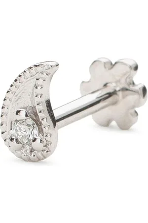Maria Tash 18kt white gold Paisley single earring