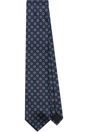 Ermenegildo Zegna Geometrisch gemusterte Krawatte