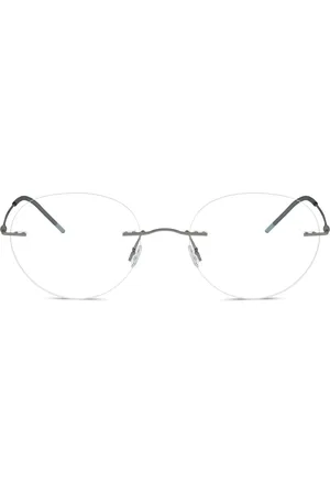 Giorgio Armani Rahmenlose Sonnenbrille mit runden Gläsern