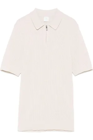 ELEVENTY Poloshirt aus geripptem Strick