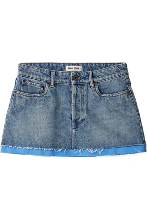 Miu Miu Klassischer Jeans-Minirock