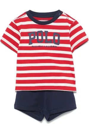 Ralph Lauren Gestreiftes Short-Set