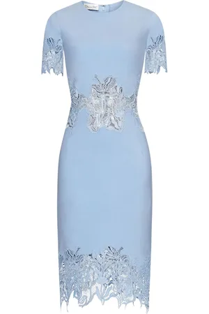 Oscar de la Renta Bleistift-Midikleid aus Guipure-Spitze