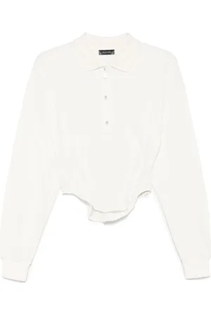 MUGLER Poloshirt mit Corsage