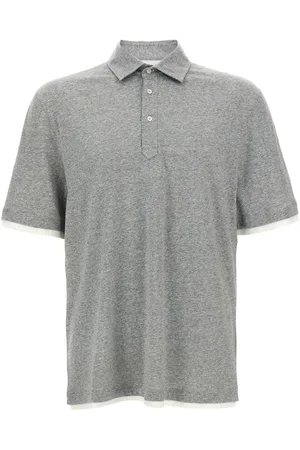 Brunello Cucinelli Meliertes Poloshirt