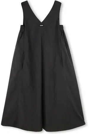 DKNY Midikleid mit Logo-Applikation