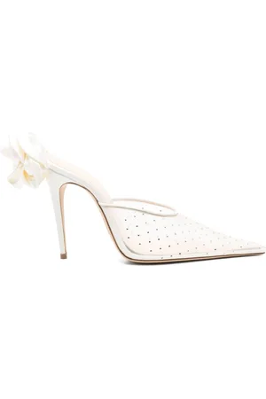 MAGDA BUTRYM Mules mit Blumenverzierung 105mm