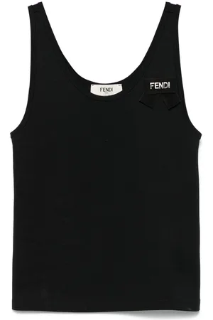 Fendi Tanktop mit Logo-Band