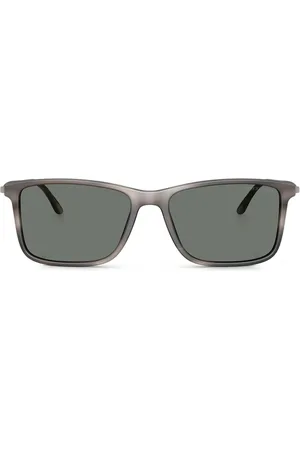 Giorgio Armani Matte Sonnenbrille mit Streifen