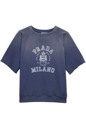Prada T-Shirt mit Logo-Print