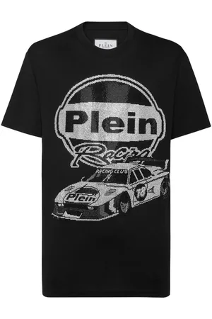 Philipp Plein Strass Cars Racing T-Shirt