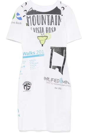 Marine Serre Minikleid mit grafischem Print