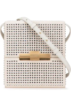 Bottega Veneta 2000-2024 Daisey Umhängetasche aus Canvas mit Kristallen