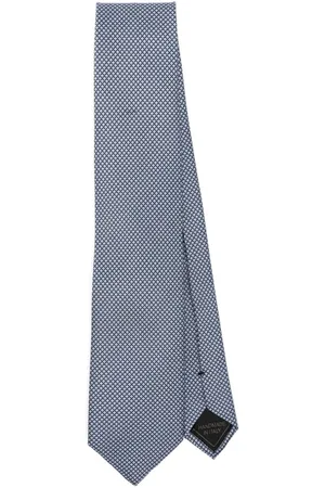 BRIONI Geometrisch gemusterte Krawatte