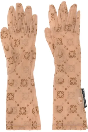 Marine Serre Handschuhe aus Mesh