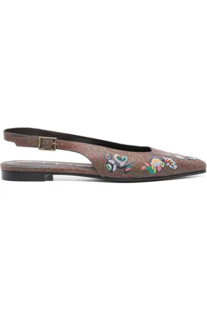 Etro Ballerinas mit Paisley-Stickerei