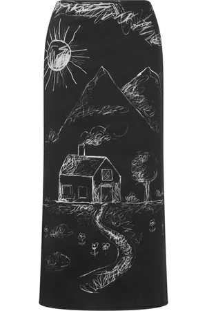 Moschino Rock mit Illustrations-Print
