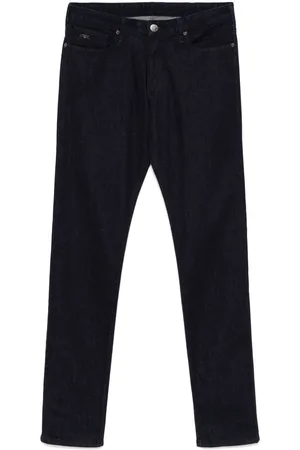 Emporio Armani Slim-Fit-Jeans mit Logo-Schild