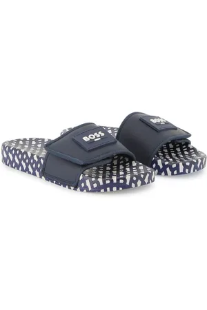 HUGO BOSS Pantoletten mit Logo-Print