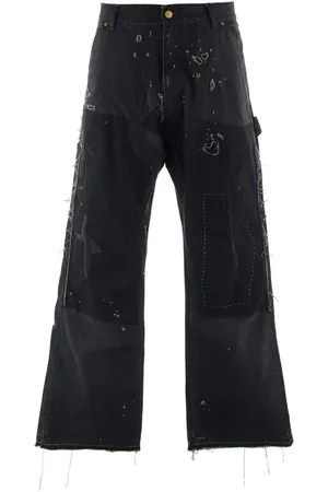 SAINT MXXXXXX Weite Jeans im Distressed-Look