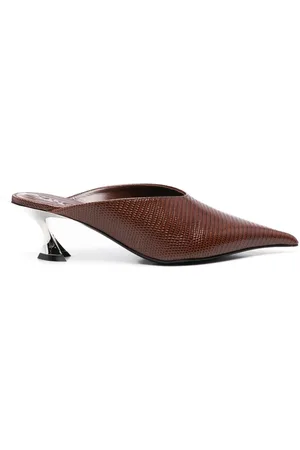MUGLER Mules mit Eidechsen-Effekt 65mm