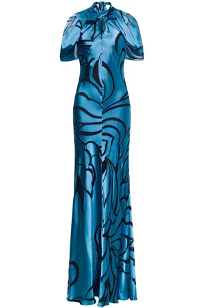 Alberta Ferretti Abendkleid mit Print