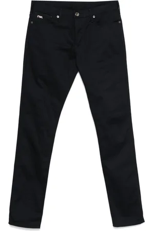 Emporio Armani Slim-Fit-Jeans mit Logo-Schild