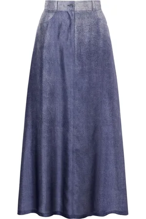 Alberta Ferretti Ausgeblichener Jeansrock