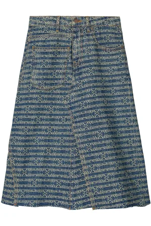Tory Burch Jeansrock im Deconstructed-Look
