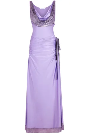 Paco rabanne Maxikleid mit Kettengeflecht-Detail