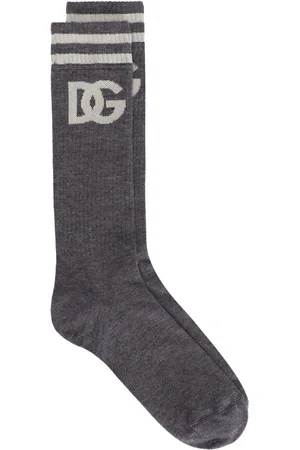 Dolce & Gabbana Gerippte Socken mit Logo