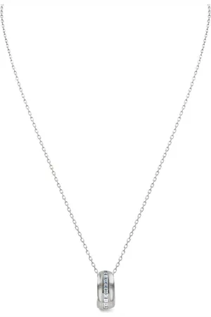 Pragnell 18kt Manhattan Weißgoldhalskette mit Diamanten