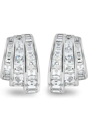 Pragnell 18kt Manhattan Weißgoldohrringe mit Diamanten