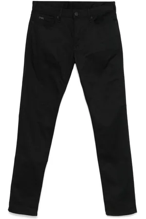 Emporio Armani Slim-Fit-Jeans mit Logo-Schild