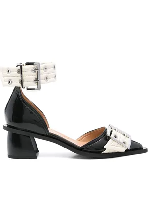 Ganni Feminine Buckle Pumps 55mm