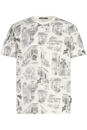 Karl Lagerfeld X Jorge Parra T-Shirt mit durchgehendem Print