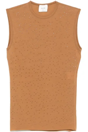 ALYSI Krepp-Tanktop