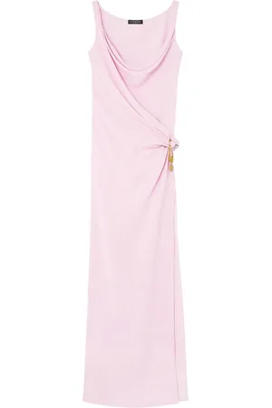 VERSACE Gerafftes Safety Pin Abendkleid