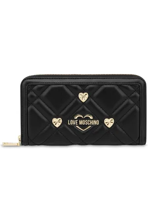Moschino Portemonnaie mit Logo-Schild