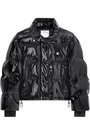 Courrèges Gefütterte Jacke mit Logo-Print
